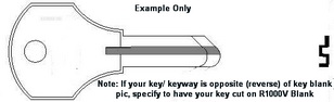 4A7763 Key for OSH KOSH Trunk with Corbin Company Lock - Click Image to Close