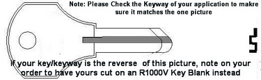 4A1918 Key for OSH KOSH Trunk with Corbin Company Lock - Click Image to Close