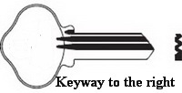 749 Key for ART STEEL Cabinets with an EAGLE LOCK
