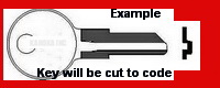 LL123W Key for CRAFTSMAN HARDCRAFT Tool Boxes and More