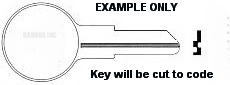 F0918 Key for CHANGE-O-MATIC LOCKERS using a Corbin Lock