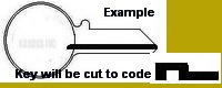 1X86 Key for Steelcase Files and more using a CHICAGO LOCK - Click Image to Close