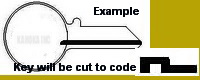 2X7 Key for CHICAGO FILE CABINETS HASKELL