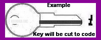 542TA Key for Hafele, Haefele, JOFCO, ILLINOIS LOCK - Click Image to Close