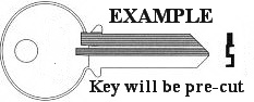 H5092 Key replacement for Challenger padlock applications - Click Image to Close