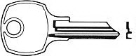 FF118 Key for AllSteel, NATIONAL Locks and more