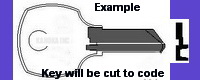 C142 Key for Carrier Refrigeration and More - Click Image to Close