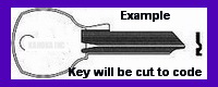 A4633 Key for CORRY BROWN ALLSTEEL JAMESTOWN Cabinets - Click Image to Close