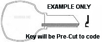 E11A KEY for COMPX and NATIONAL locks