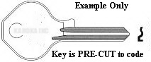 F336 KEY for MASTER LOCKS ONLY