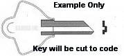LL64W Key for Craftsman Tool Box and More