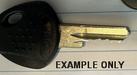 112 Key for CURT Mfg Hitch Locks ONE SIDED