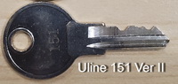 151 Key for Uline Storage Cabinets Version II