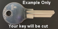 CH21 Key for COLE HERSEE and HUDSON Locks ONLY - Click Image to Close