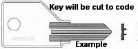 S773 Key for KNOLL, SHAW-WALKER and PUNDRA Locks