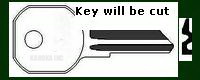 110 Key for HASKELL OFFICE EQUIP HURD Locks