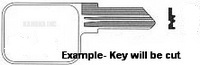 EL201 Key for Applications using a HAWORTH ONLY
