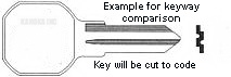 072 Key to Global Industrial Cabinets 237635GY, 237635BK 237635T - Click Image to Close