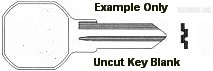 024 Double Sided Key for US GENERAL Tool Boxes ONLY