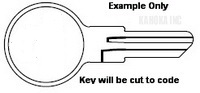 EP621 Key for BAUER Locks T-Handle applications and More