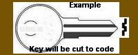 H706D Key for EBERHARD, SEAL-TITE, KOBALT, TSC Tool Boxes