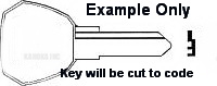 LB01 LB1 Key for Curt 23519 Hitch, Key for Reese Tow Power Lock - Click Image to Close