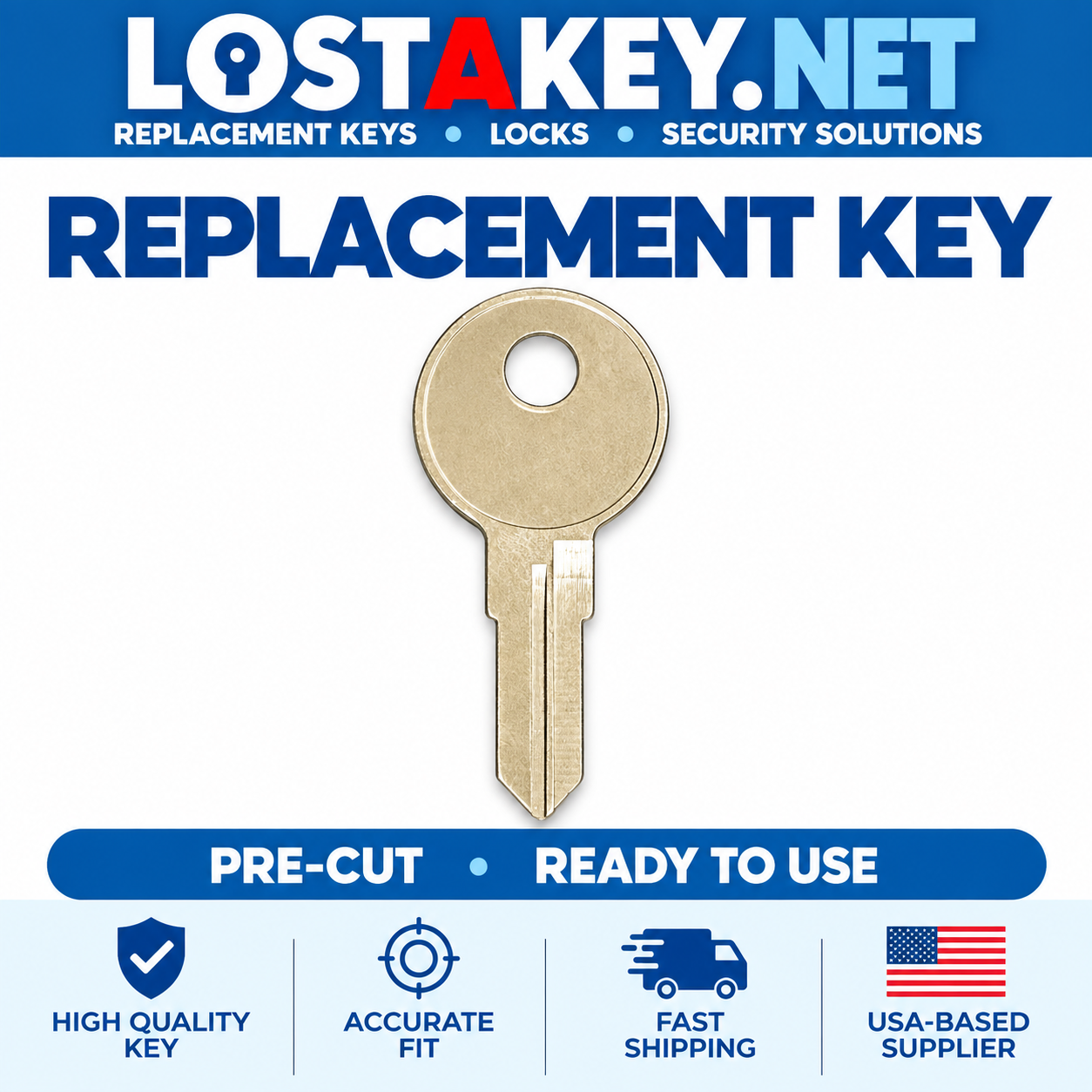 RL45 Roll-N-Lock RNL Tonneau Cover Key Replacement **