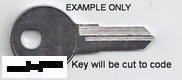 001 01 HUSKY Double sided Key prior to 2018 Old Style