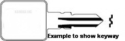 CK330 Key for KEMCON KENCON RV Baggage Door Lock