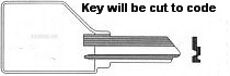 1401 Key replacement for Delta Tool box and Pundra Lock