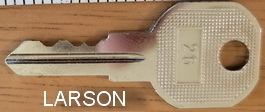 26 026 Key for LARSON STORM DOORS/DOORS ONLY **