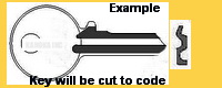 06F51 Key for General Fireproof and Yale Locks