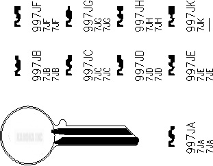 SW2431 KEYS for TRUNKS, SEWARD, YALE LOCKS and more
