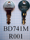 BD741M R001 BLUEDOG Key for SOUTHCO Products only 2 Sided Key **
