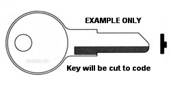 LL503 Key for Invincible, MMF, Alma, Peerless office equipment