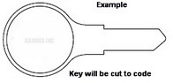 LL451 Key for Invincible, MMF, Alma, cabinets office equipment
