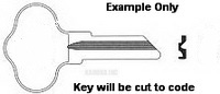 A Key for MERCURY and CHRYSLER OUTBOARD MOTORS