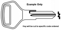 005 Key For Global Industrial 5 Drawer Medical Cart Model 670147