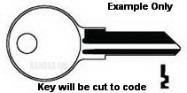 T1043 Key for KENNEDY Tool Box with HUDSON LOCK See Listing - Click Image to Close