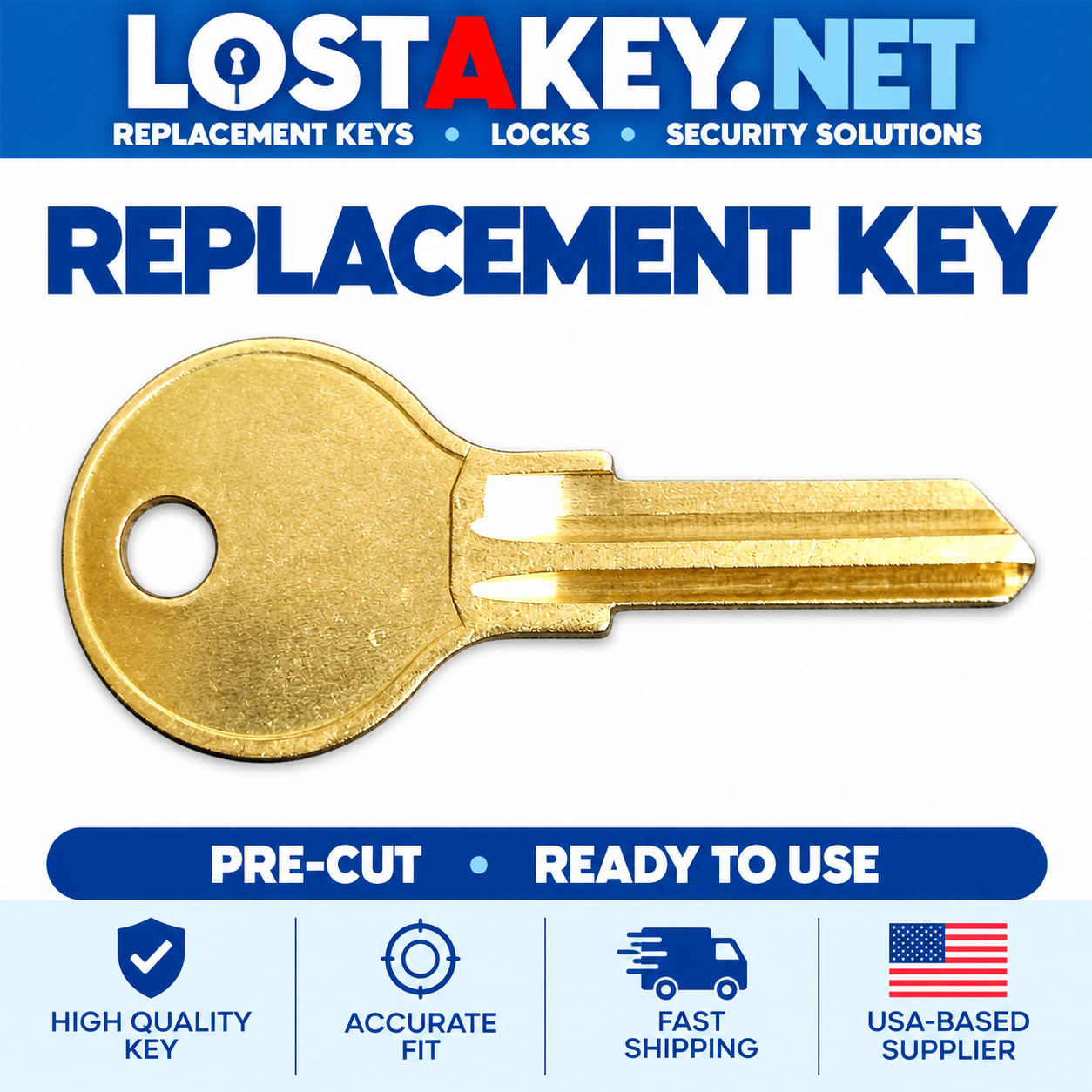 M1 Key replacement for KENNEDY Toolboxes Tool Boxes