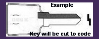 FM85 FM085 Key for SANDUSKY, HAEFELE, LAS File Cabinets