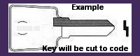 FM57 FM057 Key for SANDUSKY, HAEFELE, LAS File Cabinets - Click Image to Close