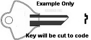 3016 Key for Pop & Lock Pop&Lock Truck Cap Locks Only - Click Image to Close