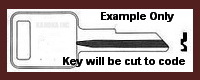 K017 K17 Key for Weather Guard, KNAACK and Tool Boxes