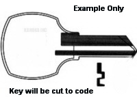 C142B Key for SENTRY Safes, National Lock and More