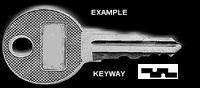 801 Key for MONTEZUMA Triangle ToolBox Tool Box Key