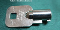 07 007 HS7 HS07 TUBULAR ROUND Key for Kobalt Tool Boxes and Tool