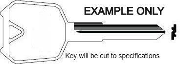 001 Key for Undercover Round Style Lock 2020- NEW Style