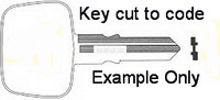 201 Key for Northern Tool box, models 36212722, 36212727
