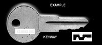 C001-C025. Pair of replacement keys for Tuff / Contico tool box locks.